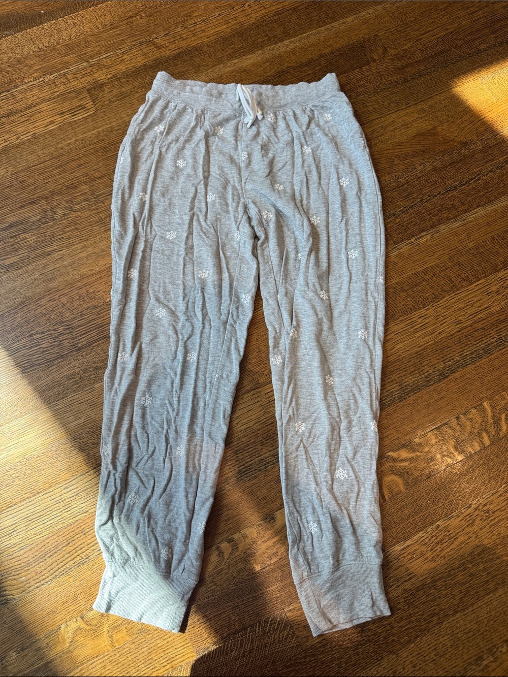 Gray Knit Jogger Pants - Casual Lounge Wear
